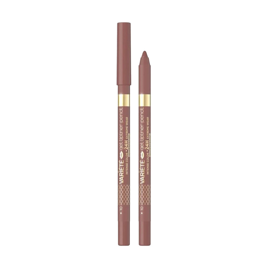 Водостійкий олівець для губ Eveline Cosmetics Variete Gel Lipliner Pencil Waterproof тон 10, 1.2 г